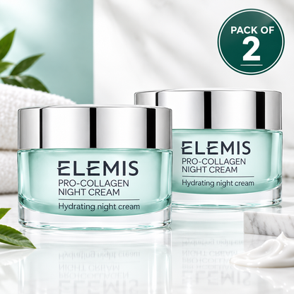 ELEMIS Pro-Collagen Night Cream – Hydrating Face Cream | Pack of 2